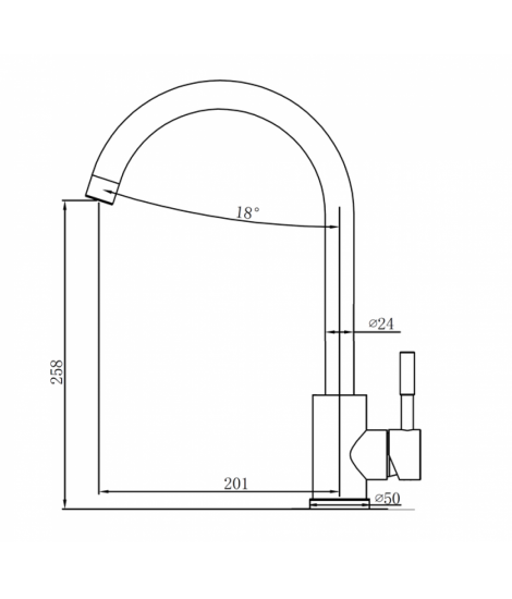 Кухонний змішувач Fabiano SKF 850 ST Комбінований