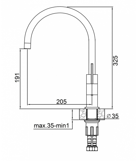 Кухонний змішувач Fabiano FKM 50 SS Комбінований