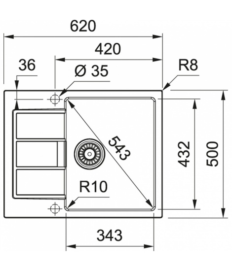 Кухонна мийка Franke Sirius 2.0 S2D 611-62 Тектонайт