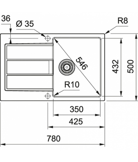 Кухонна мийка Franke Sirius 2.0 S2D 611-78 Тектонайт