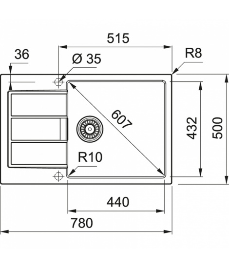 Кухонна мийка Franke Sirius 2.0 S2D 611-78 XL Тектонайт