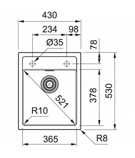 Кухонна мийка Franke Sirius SID 610-40 Тектонайт