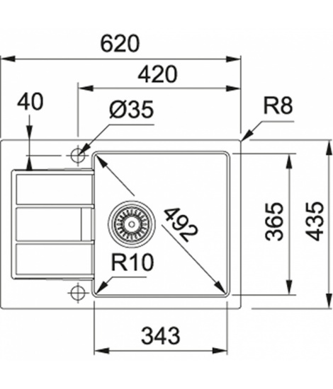 Кухонна мийка Franke Sirius SID 611-62 Slim Тектонайт