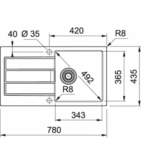 Кухонна мийка Franke Sirius SID 611-78 Slim Тектонайт