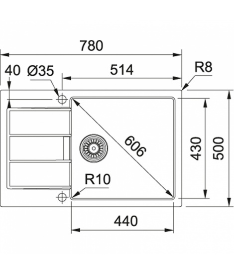Кухонна мийка Franke Sirius SID 611-78 XL Тектонайт