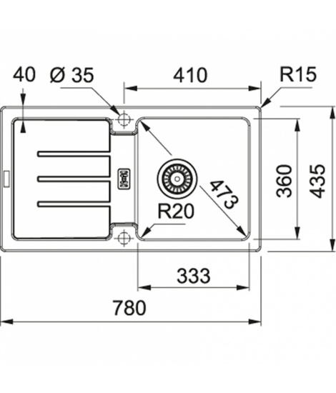 Кухонна мийка Franke Strata STG 614-78 Фраграніт