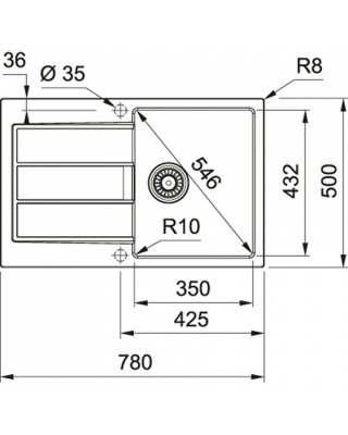Кухонна мийка Franke Sirius 2.0 S2D 611-78 Тектонайт