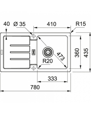Кухонна мийка Franke Strata STG 614-78 Фраграніт